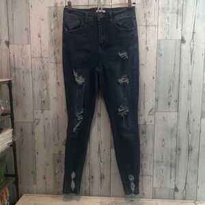 Thread & Others High Waist Super Distressed Jean 9/10